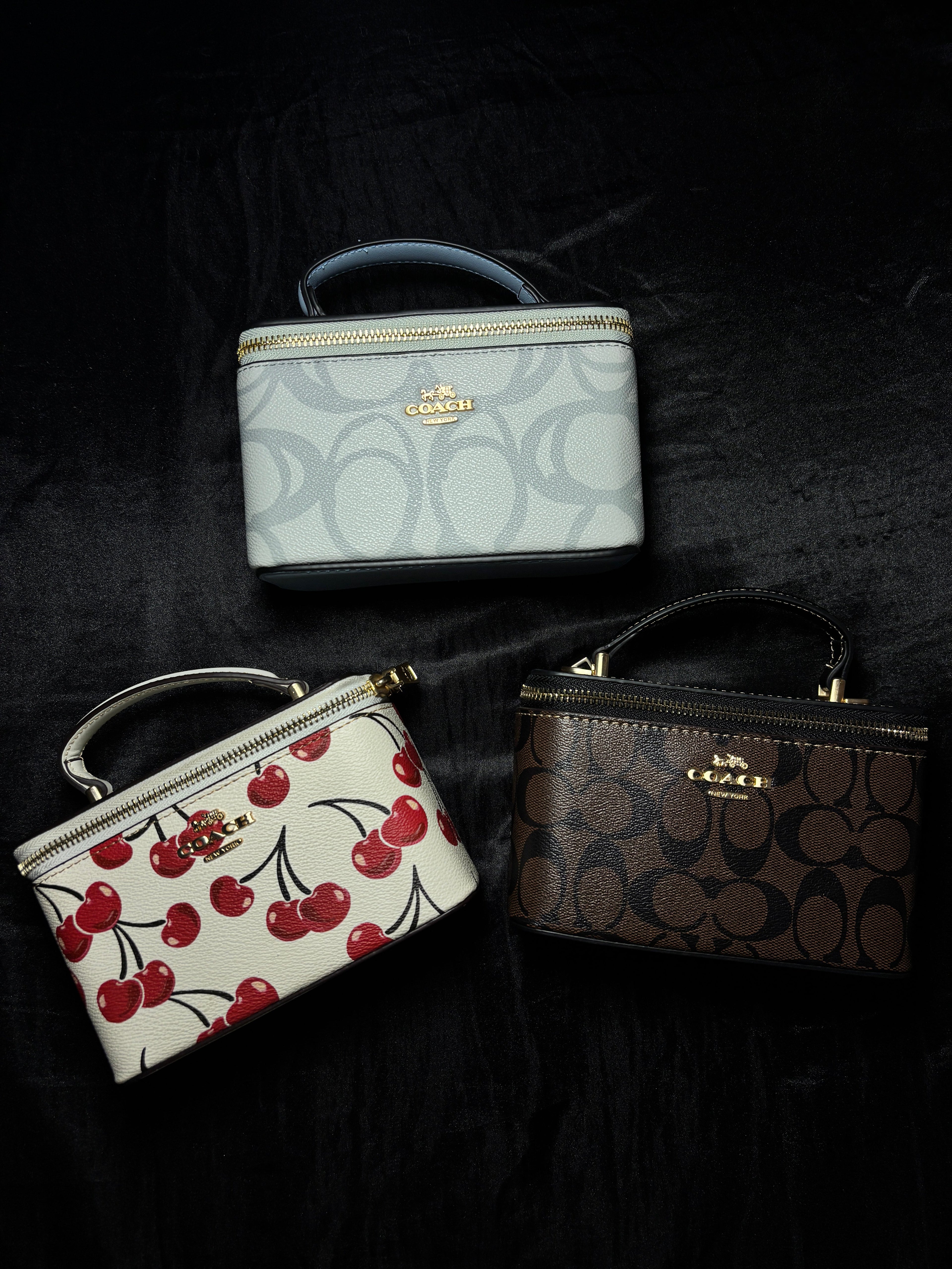 Coach Signature Canvas Vanity - Sapphire